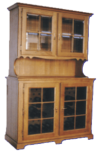 Wine Cabinet of 129 bottles with display cabinet