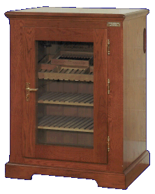Climatizador de Tabaco OAK's-CM, puerta de cristal